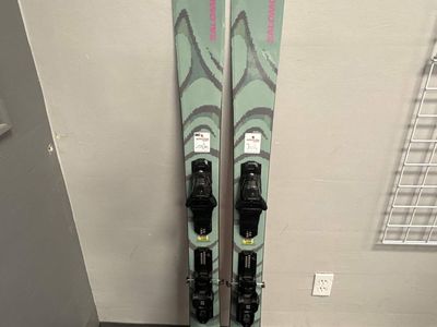 Lightly Used Salomon QST 100 Skis w/ Salomon NR M10 GW Demo Binding- 156cm