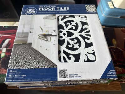 60 sq ft FloorPops Gothic Peel & Stick Floor Tiles 10 Tiles/10 sq. ft.