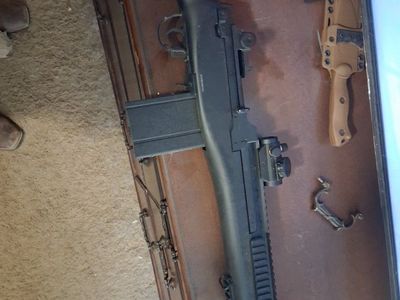 M1A Airsoft Rifle with Red Dot Sight and Ammo - Full Size, Realistic Replica