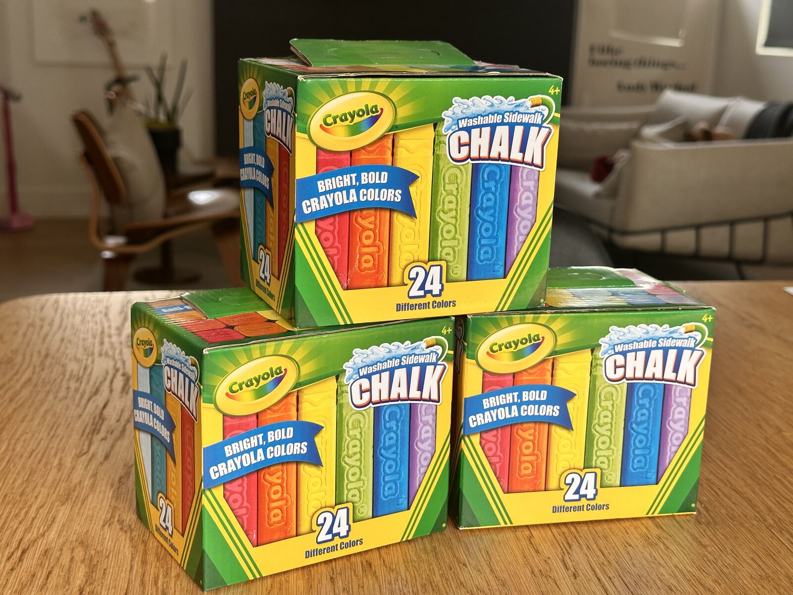 3 new packages of Sidewalk Chalk. Price is for all 3