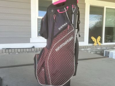 Sun Mountain Women's Golf Cart Bag - Black & Pink 14-Way Divider