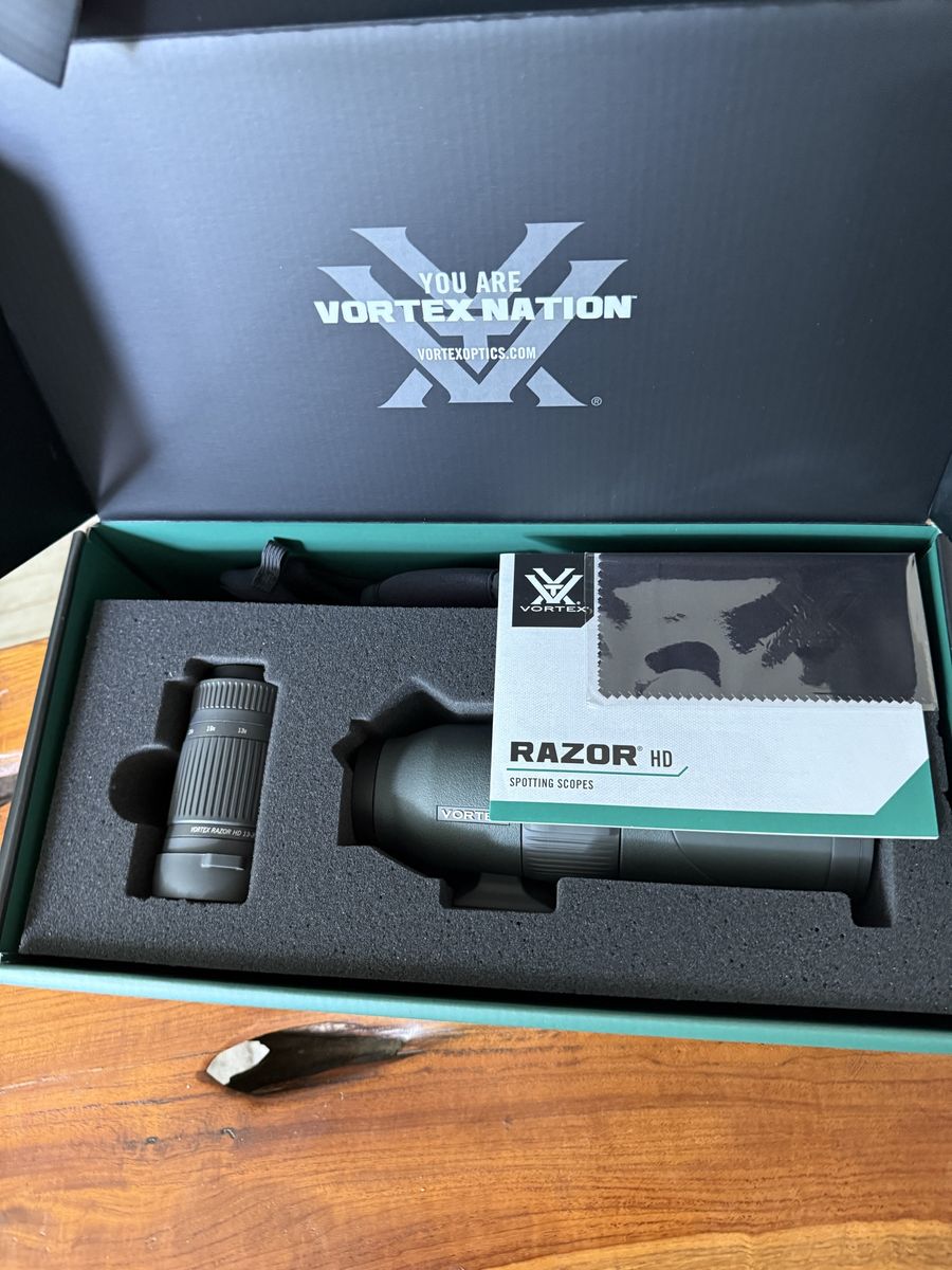 NEW Vortex Razor HD 13-39x56mm Straight Spotting Scope