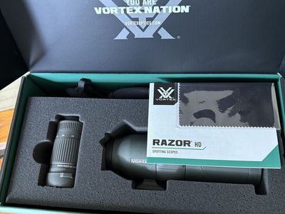 NEW Vortex Razor HD 13-39x56mm Straight Spotting Scope