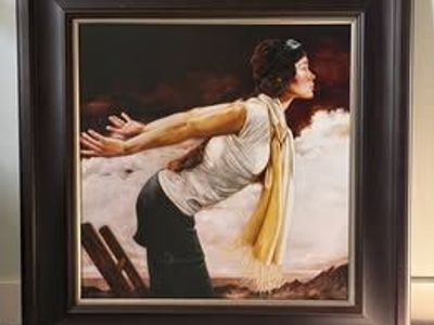 Amelia Earhart on Canvas