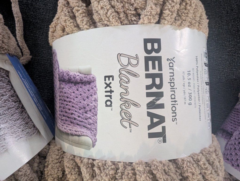 Bernat Blanket Extra Yarn in color Mushroom