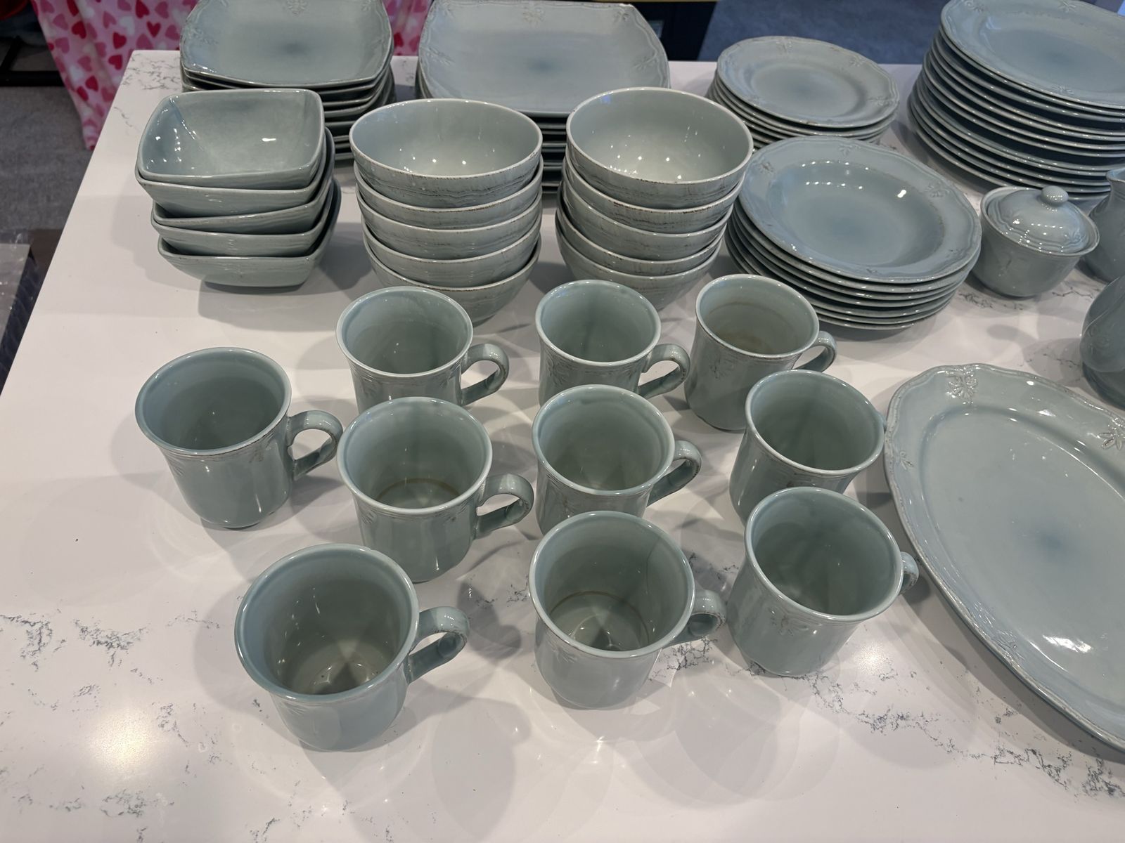 Jeff Banks Country Craft Light Blue Dinnerware Set
