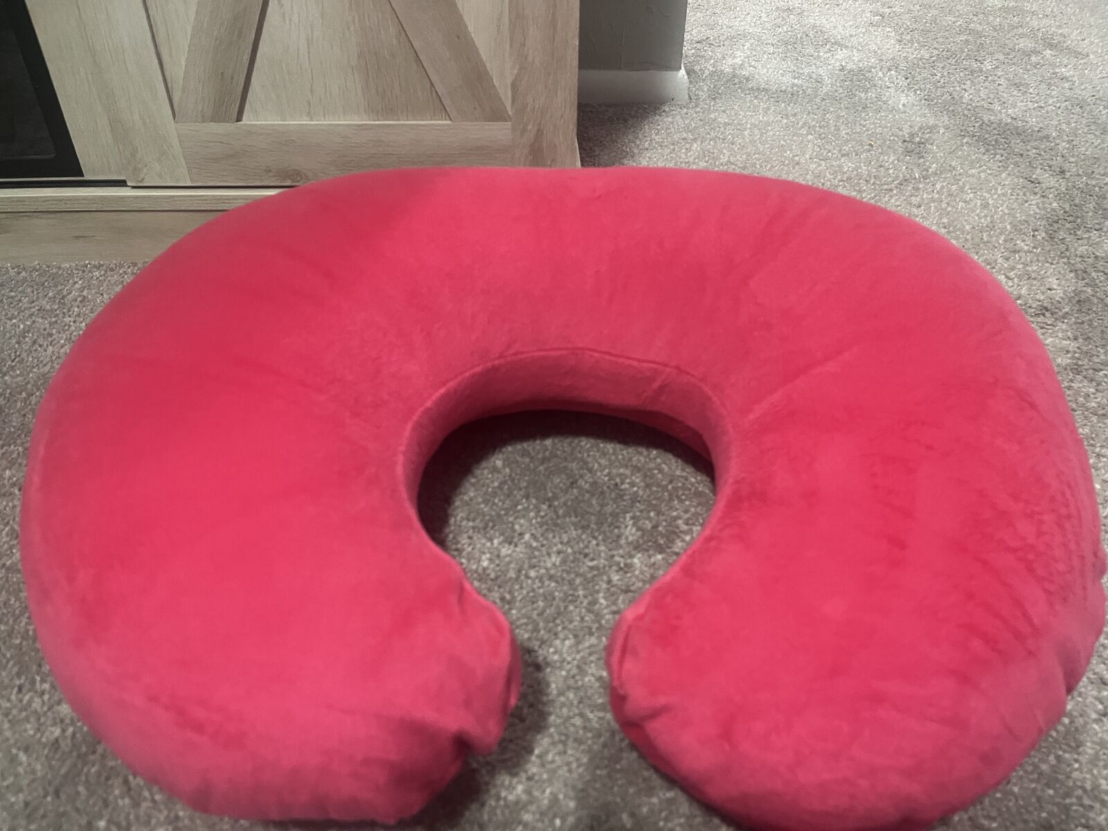 Boppy Nursing And Infant Support Pillow with Pink Cover