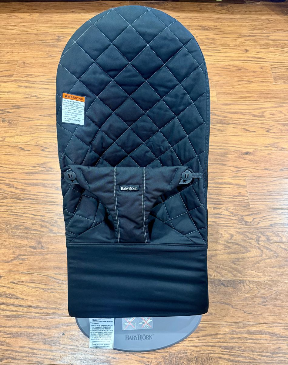 BabyBjorn Bouncer Bliss - Cotton, Anthracite, Ergonomic Baby Bouncer