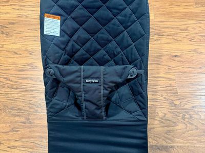 BabyBjorn Bouncer Bliss - Cotton, Anthracite, Ergonomic Baby Bouncer