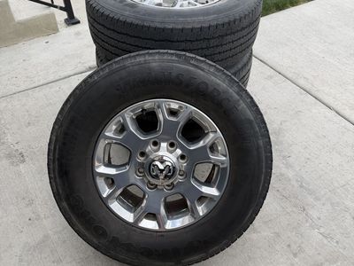 Dodge Ram 3500 Rims and Tires 275/70R18 Firestone