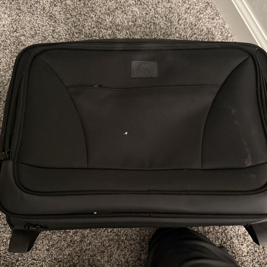 Black Rolling Carry-On Luggage Suitcase