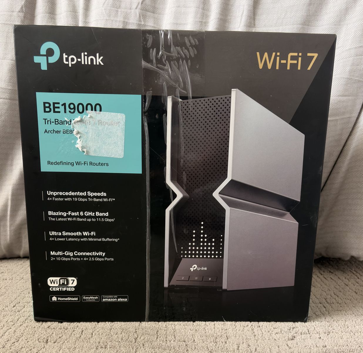 TP-Link Tri-Band BE19000 WiFi 7 Router (Archer BE800)