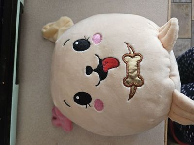 Moose Pikmi Pops Puppy Dog 8" Stuffed Animal Plush Soft Squishy Pink