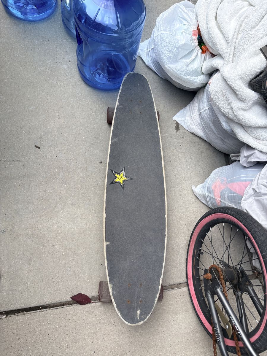 Longboard Skateboard 39 Inches with Rockstar Energy Grip Tape