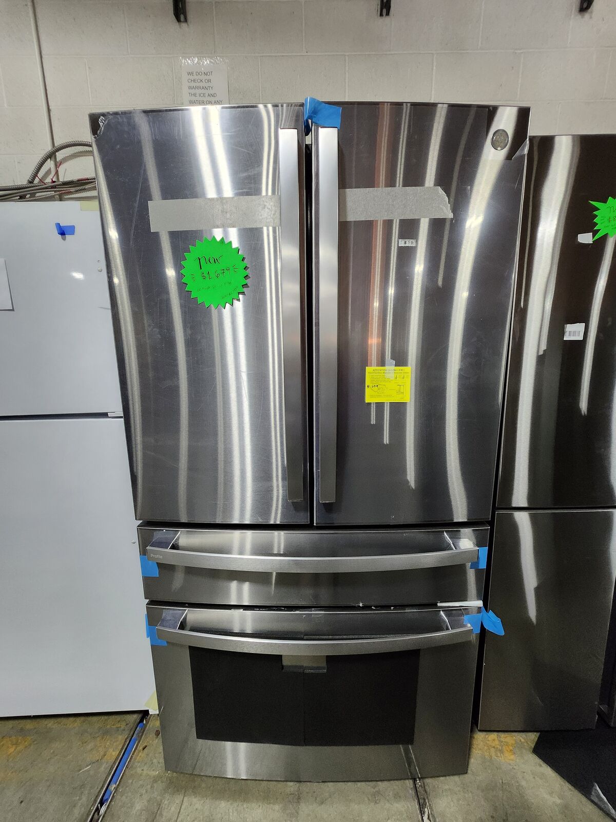 STUNNING BRAND NEW! GE PROFILE 28.7 CF STAINLESS FRIDGE!