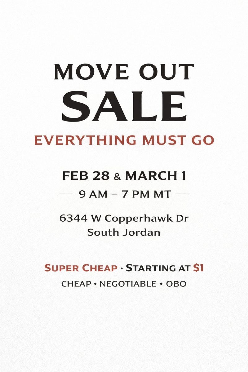 MASSIVE MOVING SALE – HIGH END HOME + ELECTRONICS