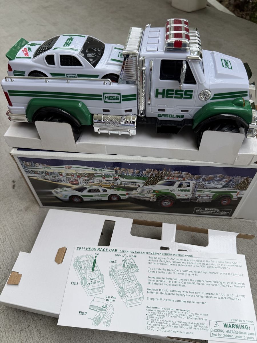 Hess 2011 Race Car & Truck Set - Lights & Sounds Toy Vehicle