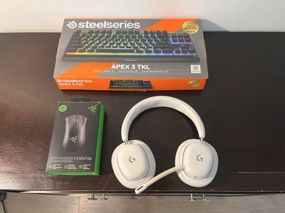 Gaming Accessories Bundle – Logitech G735 Headset/ SteelSeries Apex 3 TKL Keyboard/ Razer Mouse