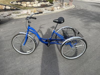 Kent Alameda Adult Trike, Tricycle, 26" Wheels, Blue