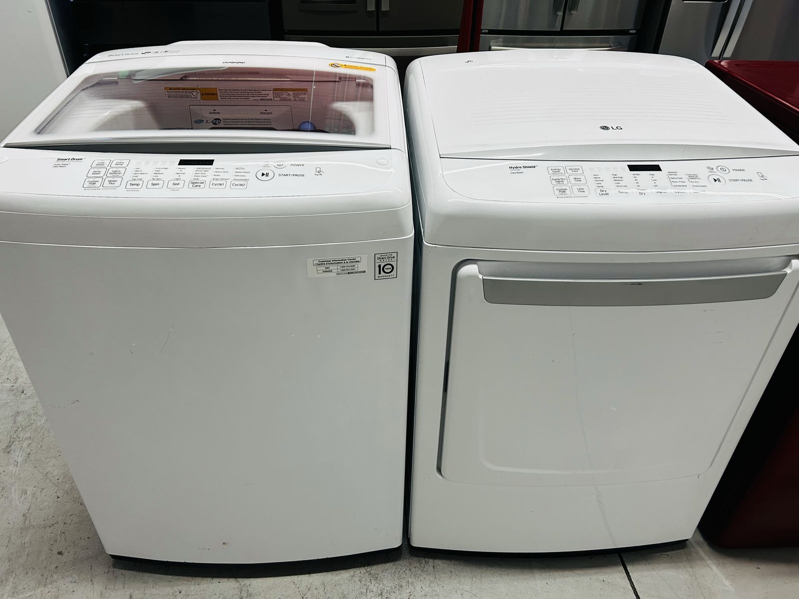 Lg Hydro Shield Electric Top Load Set