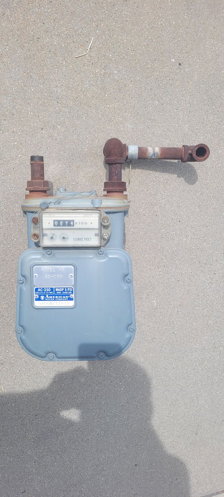 Auxiliary gas meter