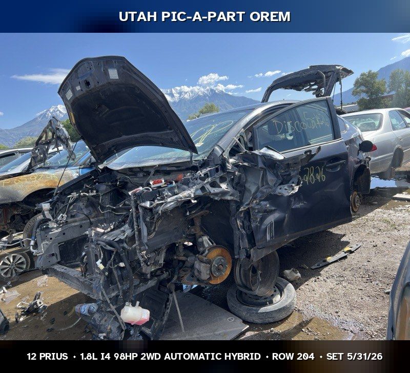 2012 Toyota Prius Parts - UTPAP Orem