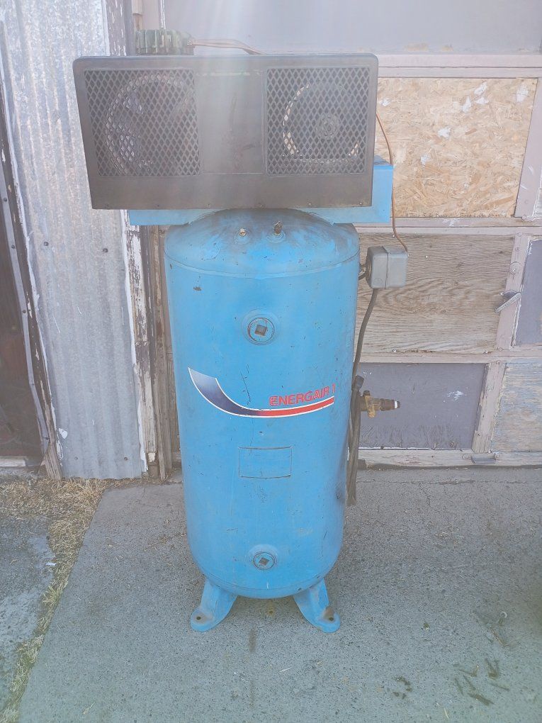 Emerson Energair Vertical Air Compressor - Special Service Duty, 230V, Single Phase