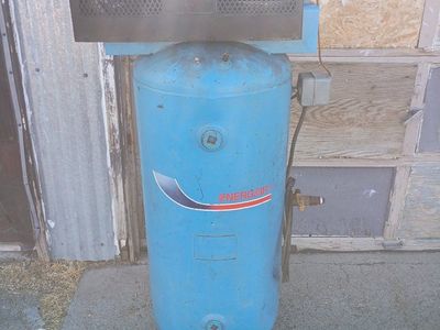 Emerson Energair Vertical Air Compressor - Special Service Duty, 230V, Single Phase
