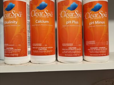 Clear Spa Hot Tub Chemicals Bundle - Barely Used