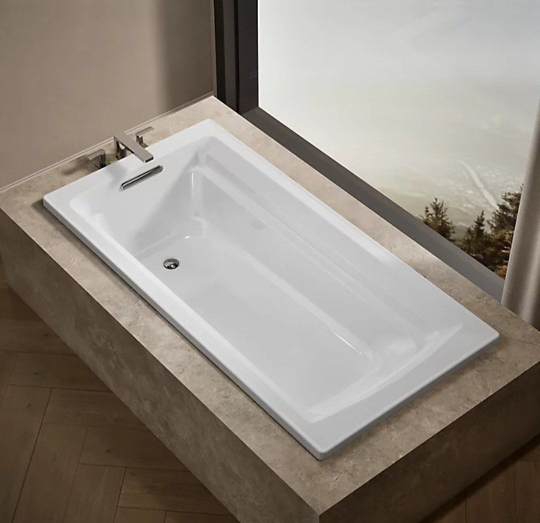 Kohler Archer 72" x 36" Rectangular Drop-In Bathtub White
