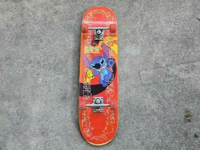 31” Disney Stitch Skateboard Cruiser Wooden Deck Lilo & Stitch