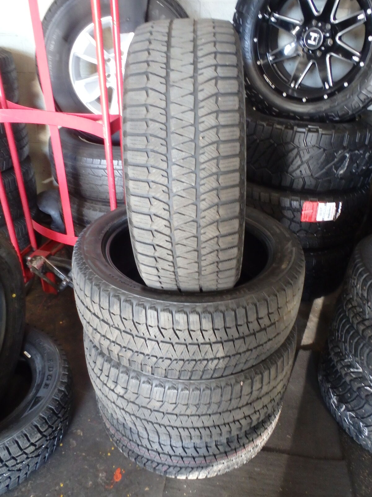 235/50R19 BRIDGESTONE BLIZZAK WS90 SET OF USED WINTER TIRES