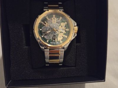 BRAND NEW Invicta Objet D'Art Automatic Watch #50381 - Green Skeleton Dial (NIB)