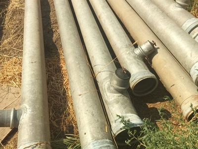 8" aluminum main line pipe