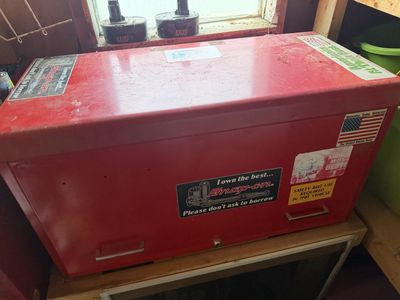 Snap-on Red Tool Box Chest - Used Heavy Duty Storage, Great for Shop or Garage