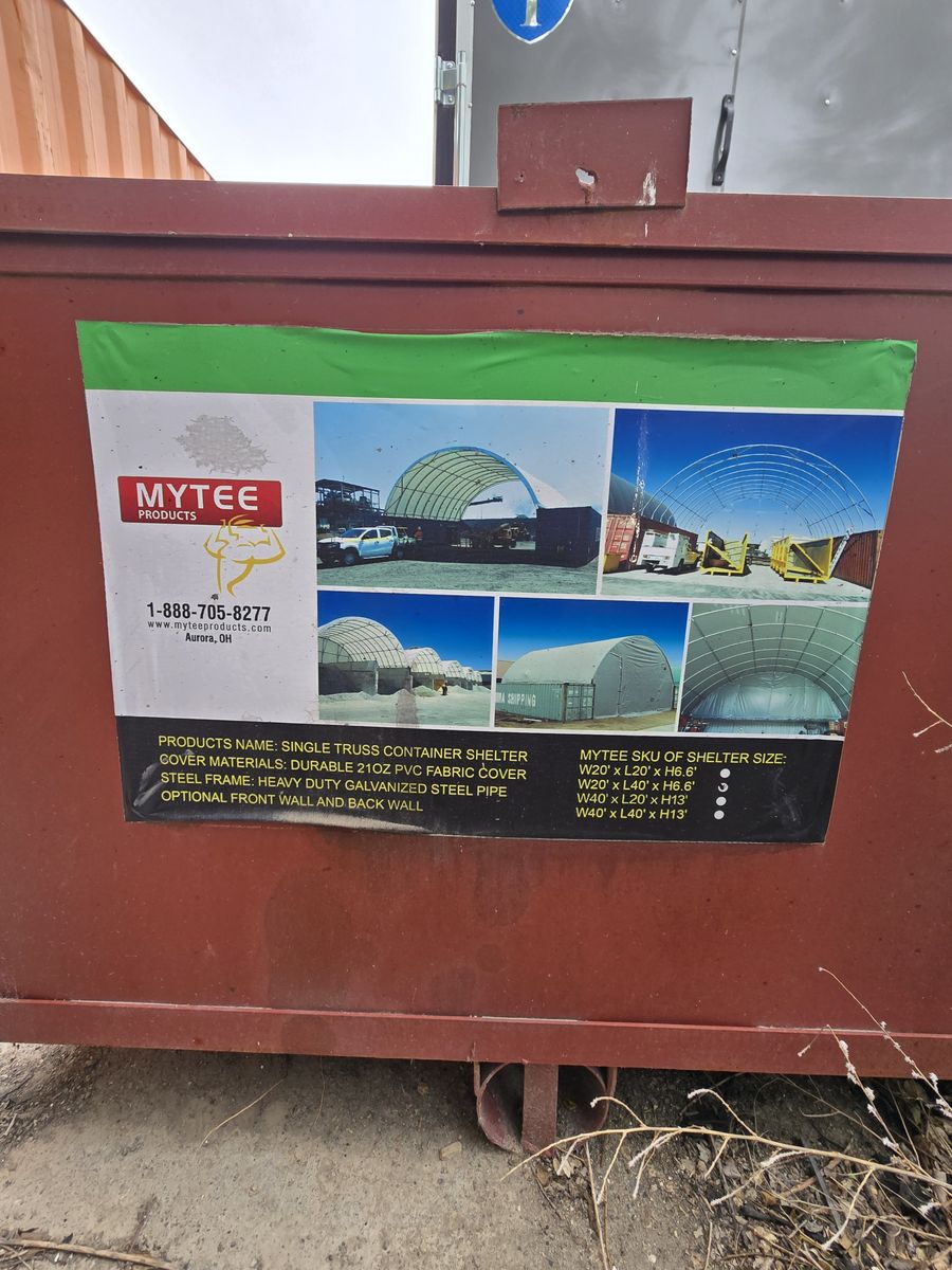 SINGLE TRUSS CONTAINER SHELTER