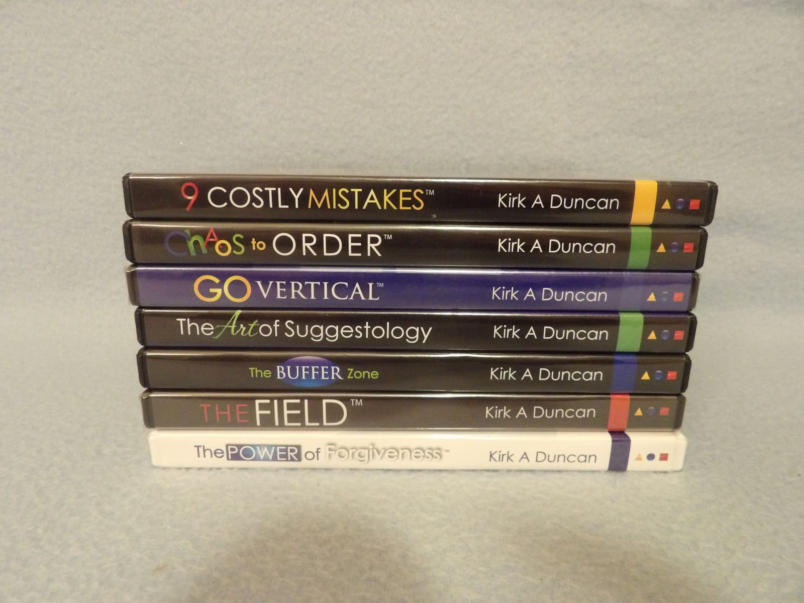 Lot of 7 Kirk & Kim Duncan~Ann Washburn~3 Key Elements~Life Coaching Recordings - Mix of 3 New, 4 pre-owned