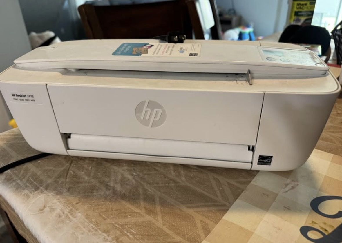 HP DeskJet 3772 All-in-One Wireless Inkjet Printer - White