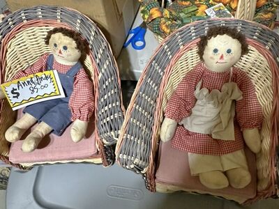 Raggety ann and Andy Dolls