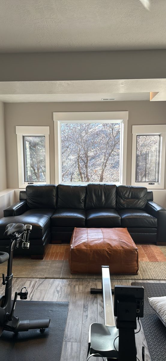 Black Leather Couch $2900