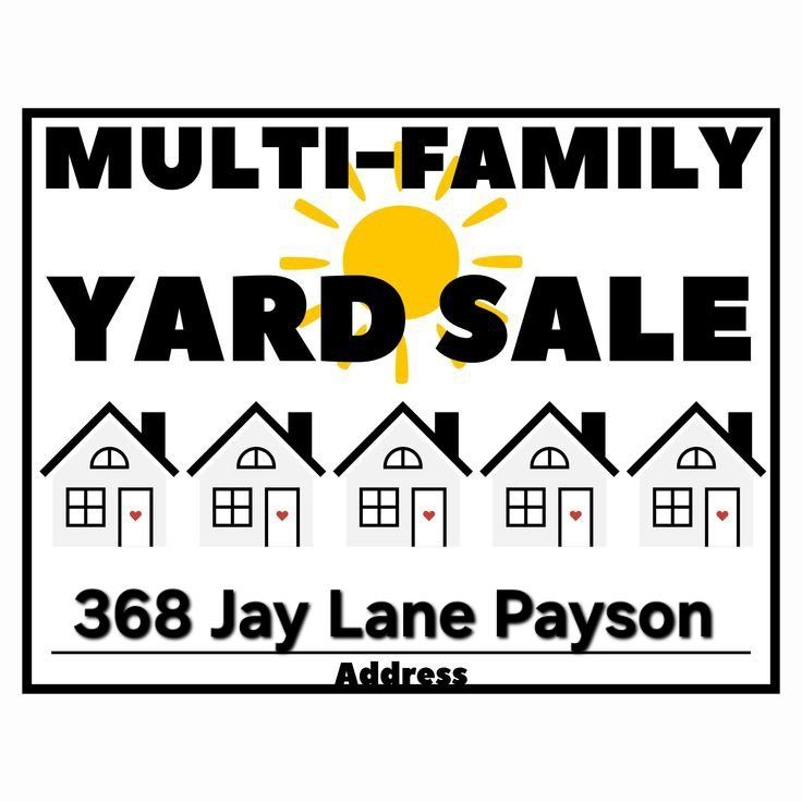 Multi-Family Yard Sale - Saturday 18th