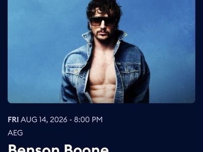 Las Vegas Benson Boone ticket $100