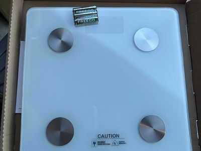 RENPHO Digital Body Weight Scale, Body Composition Monitor Health Analyzer with Smartphone App, White