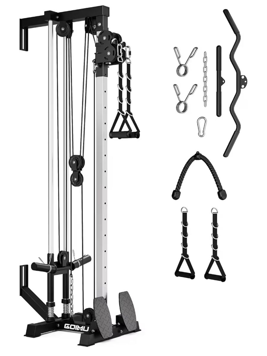 GOIMU Home Gym Cable Pulley Machine System w/ Attachments - Unused in Box