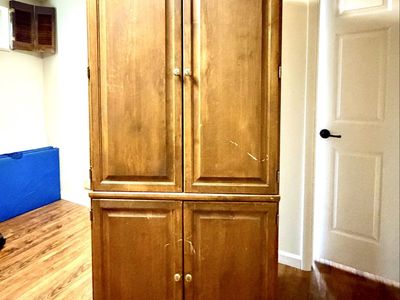 Solid Wood Armoire / Computer Cabinet