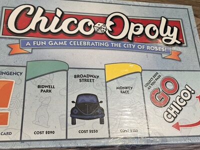 Chico-Opoly Monopoly celebrating the city of roses
