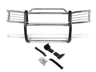 stainless steel front bumper brush and grille guard designed specifically for the 1996–2004 Nissan Pathfinder (R50)