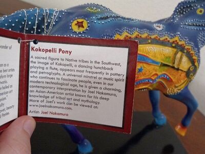 trail of painted pony horse statue