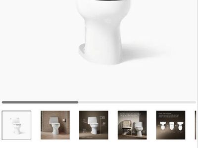 Kohler Santa Rosa R360 30810-0 White 1-Piece Compact Elongated Toilet 1.28 GPF