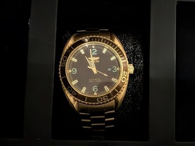 Invicta Gold-Tone Automatic Pro Diver Watch - 300m/1000ft